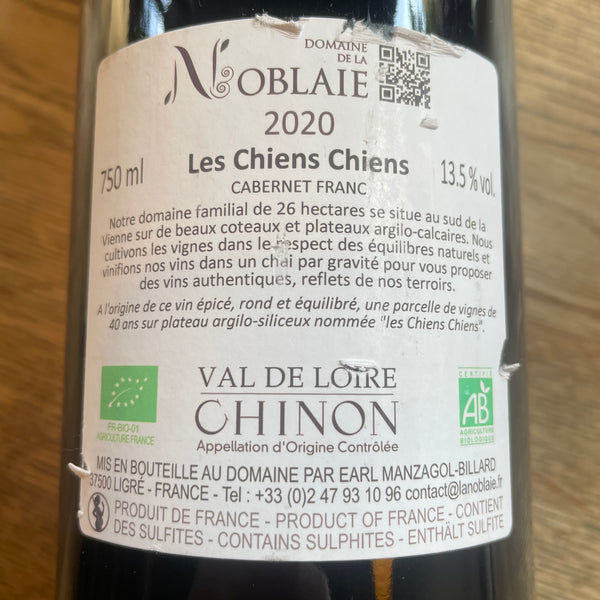 Domaine de Noblaie, Chinon, 2020, France (o) (v)