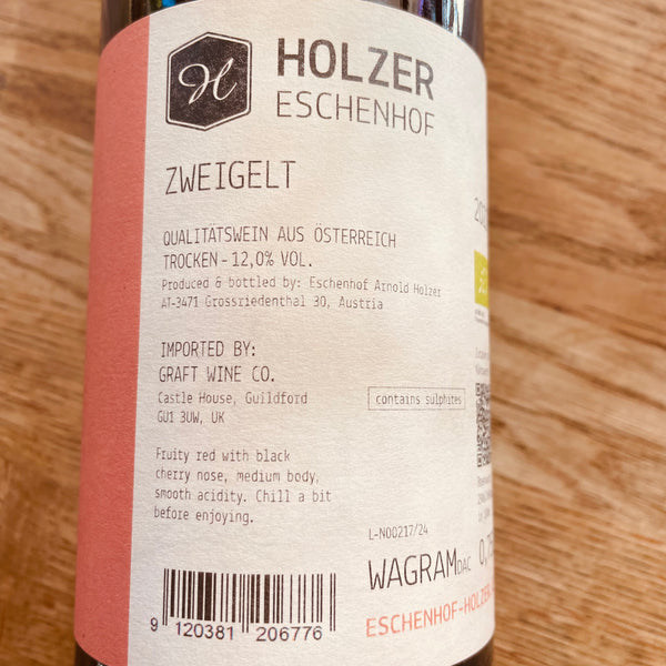 Holzer Wagram, Zweigelt, 2022, Austria (o)