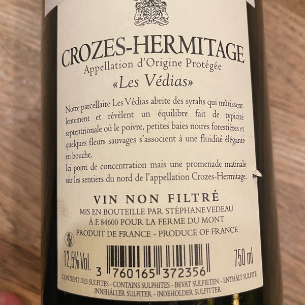 Les Vedias, Crozes-Hermitage, 2022, France