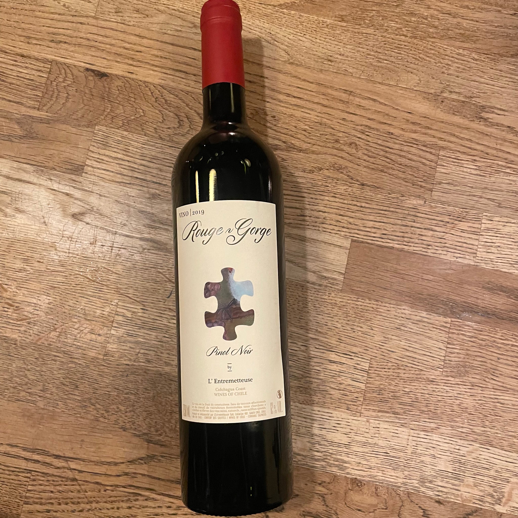 Rouge Gorge L'Entremetteuse, Pinot Noir, 2019, Chile