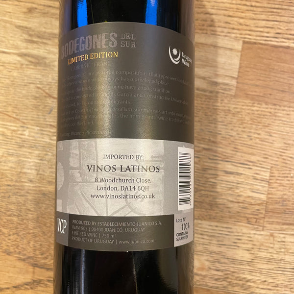 Bodegones, Cabernet Franc, 2019, Uruguay