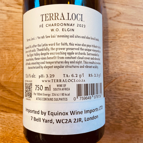 Terra Loci, Chardonnay, 2023, South Africa