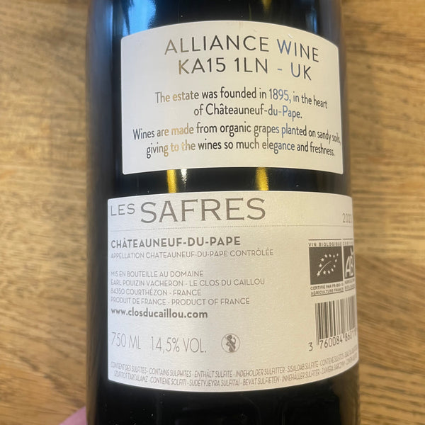 Le Clos du Caillou, Chateauneuf-du-pape, 2023, France (O) (V)