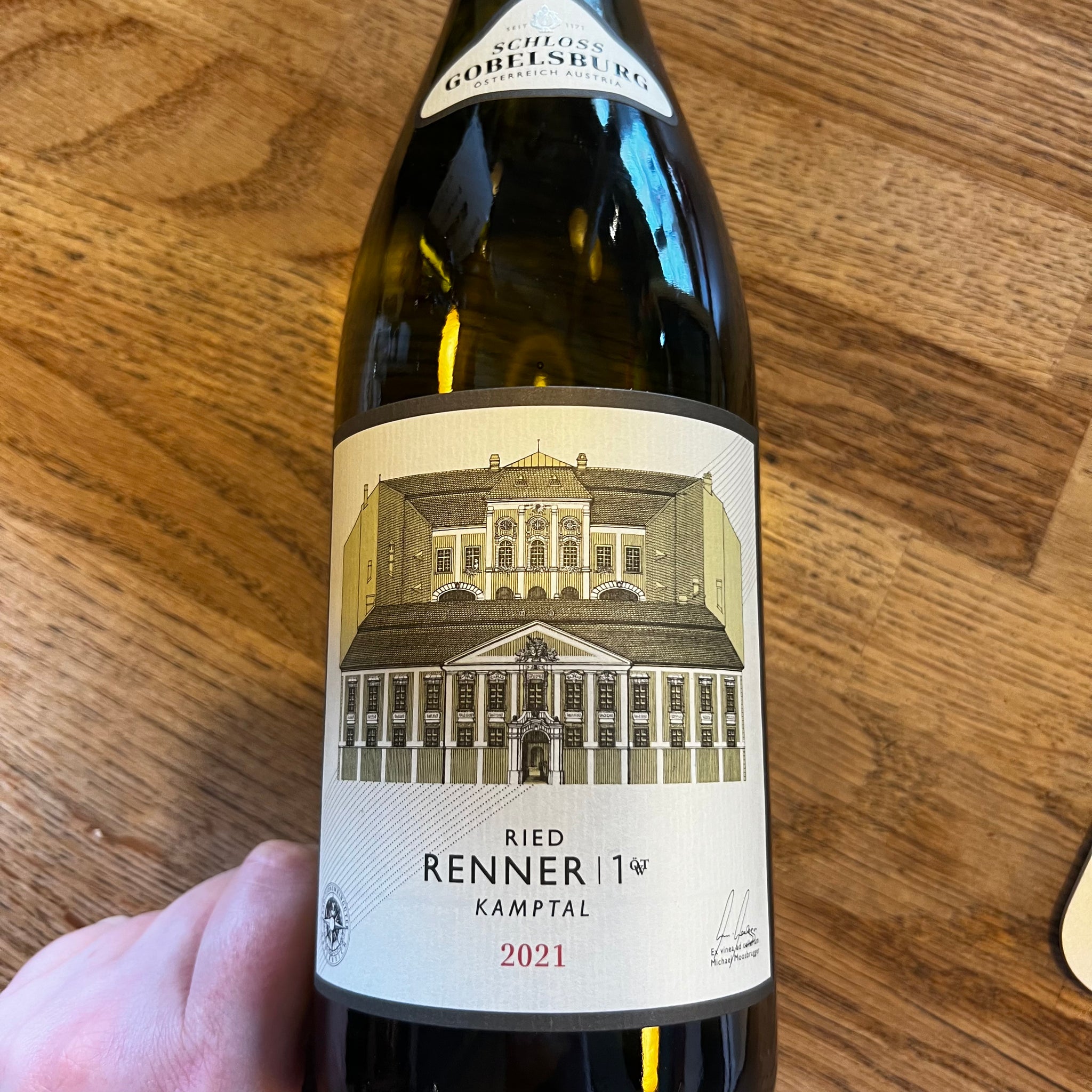 Grüner Veltliner, Schloss Gobelsburg, 2021, Erste Lage Renner, Austria