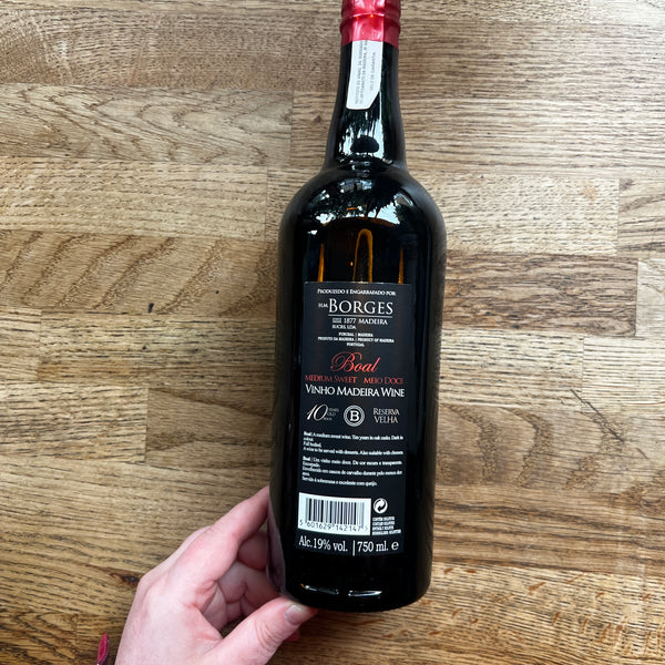 Boal 10 Year Old, Medium Sweet Madeira, H M Borges, Portugal