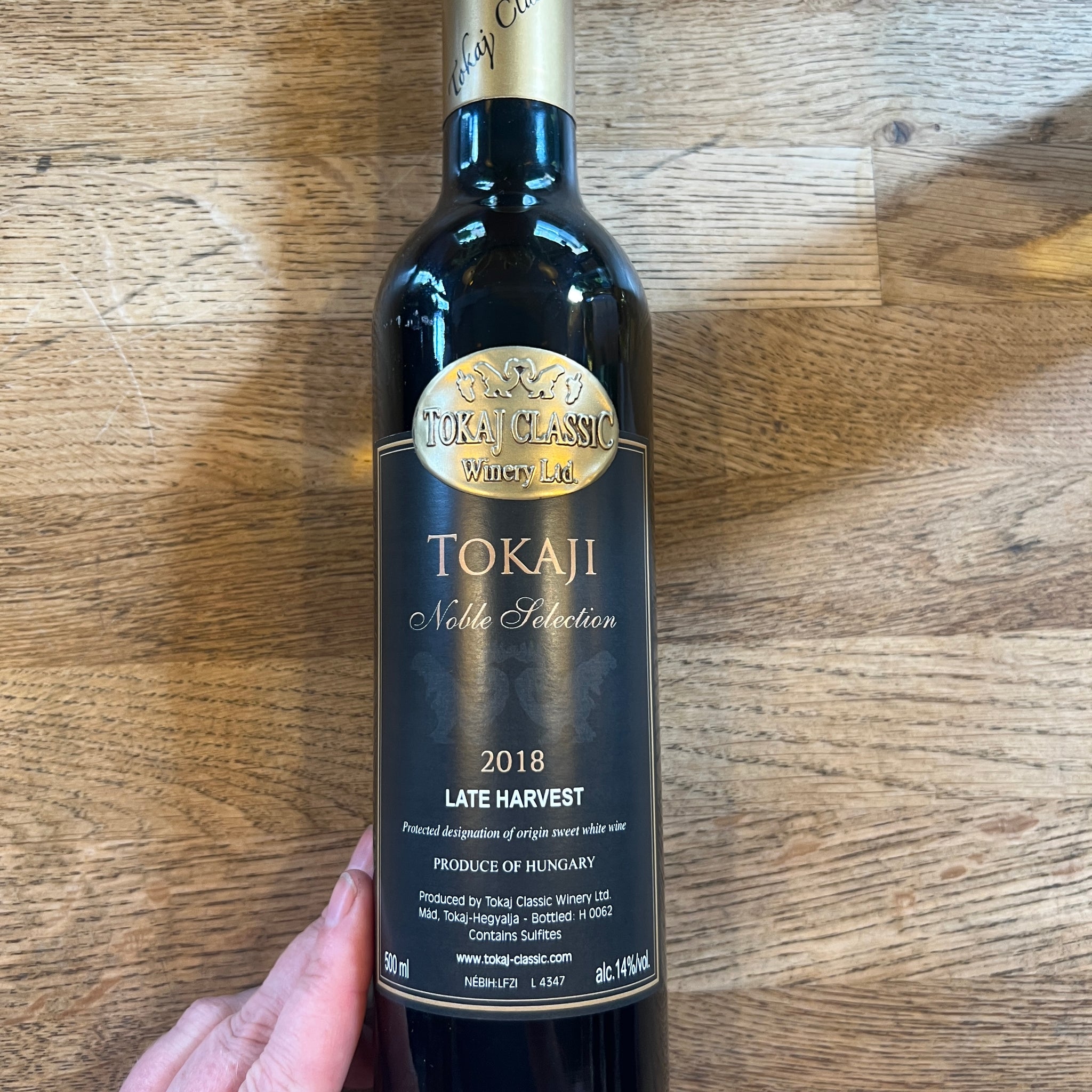 Noble Selection, Late Harvest, Tokaji Classic Winery, 2018, Hungary