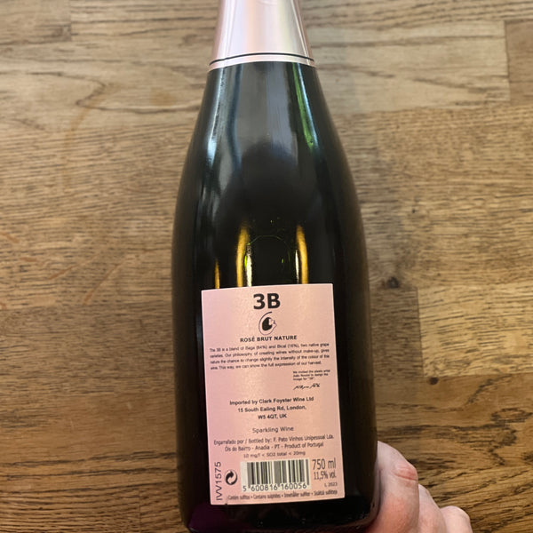 3B Extra Brut Sparkling Rosé, Filipa Pato, NV, Portugal