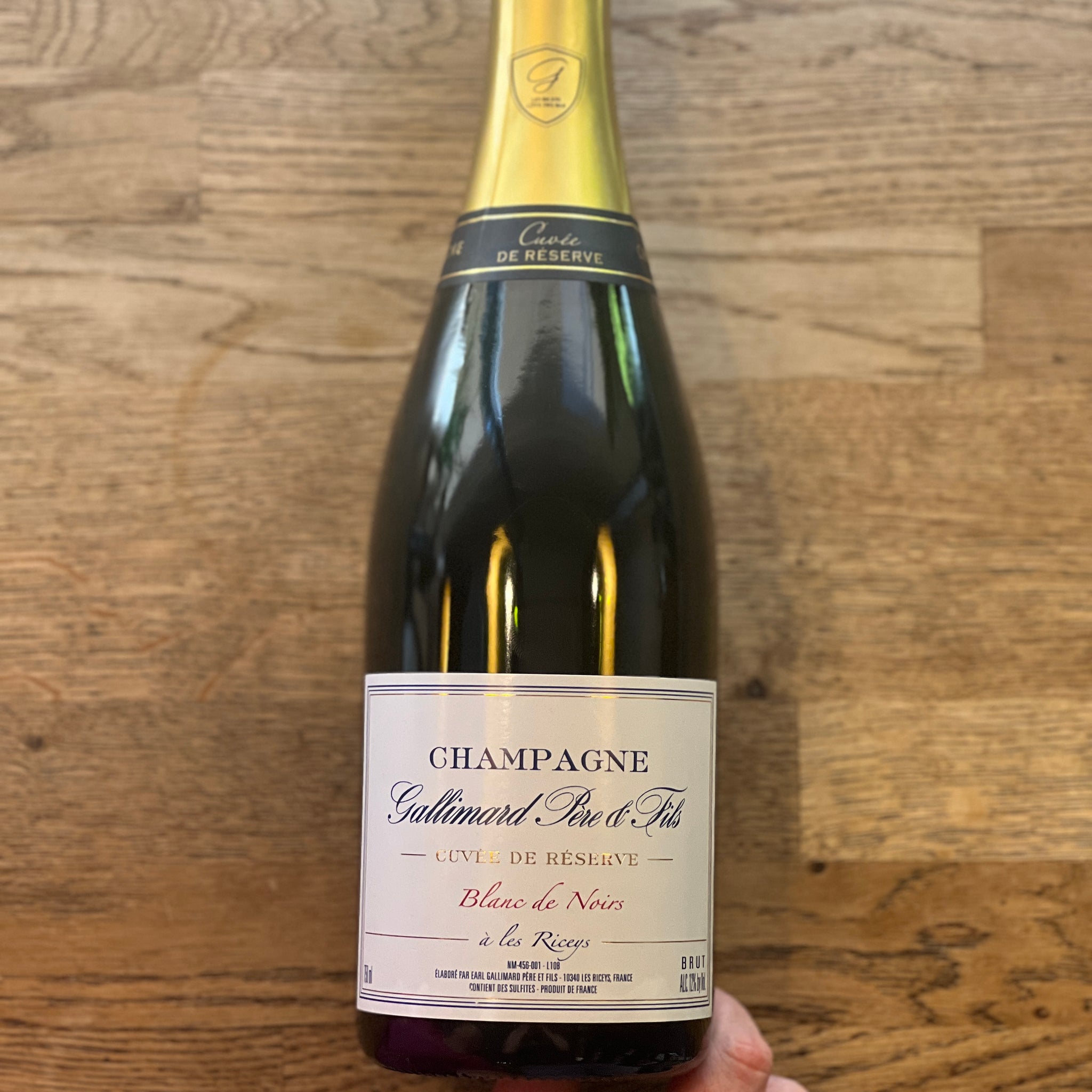 Cuvee de Reserve Blancs de Noirs Champagne, Gallimard, NV, France
