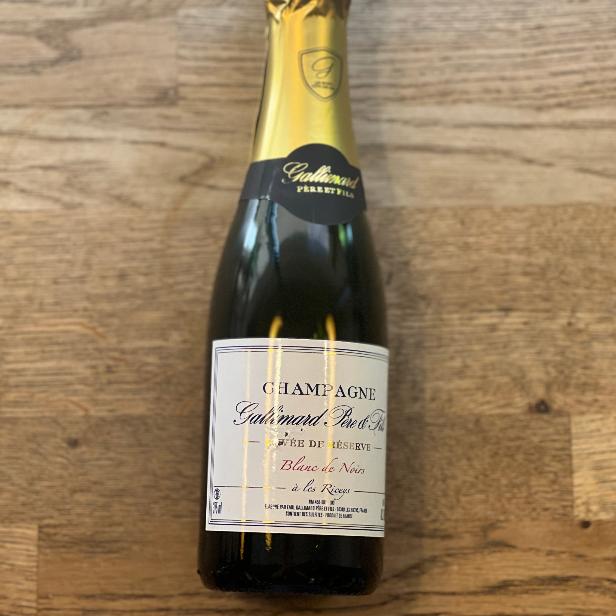 Cuvee de Reserve Blancs de Noirs, Gallimard, NV, France (half bottle)