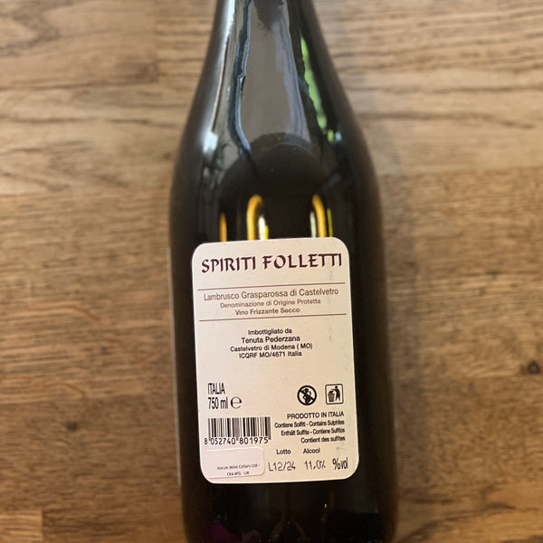 Spiriti Folletti, Lambrusco Grasparossa Di Castelvetro Secco, Italy
