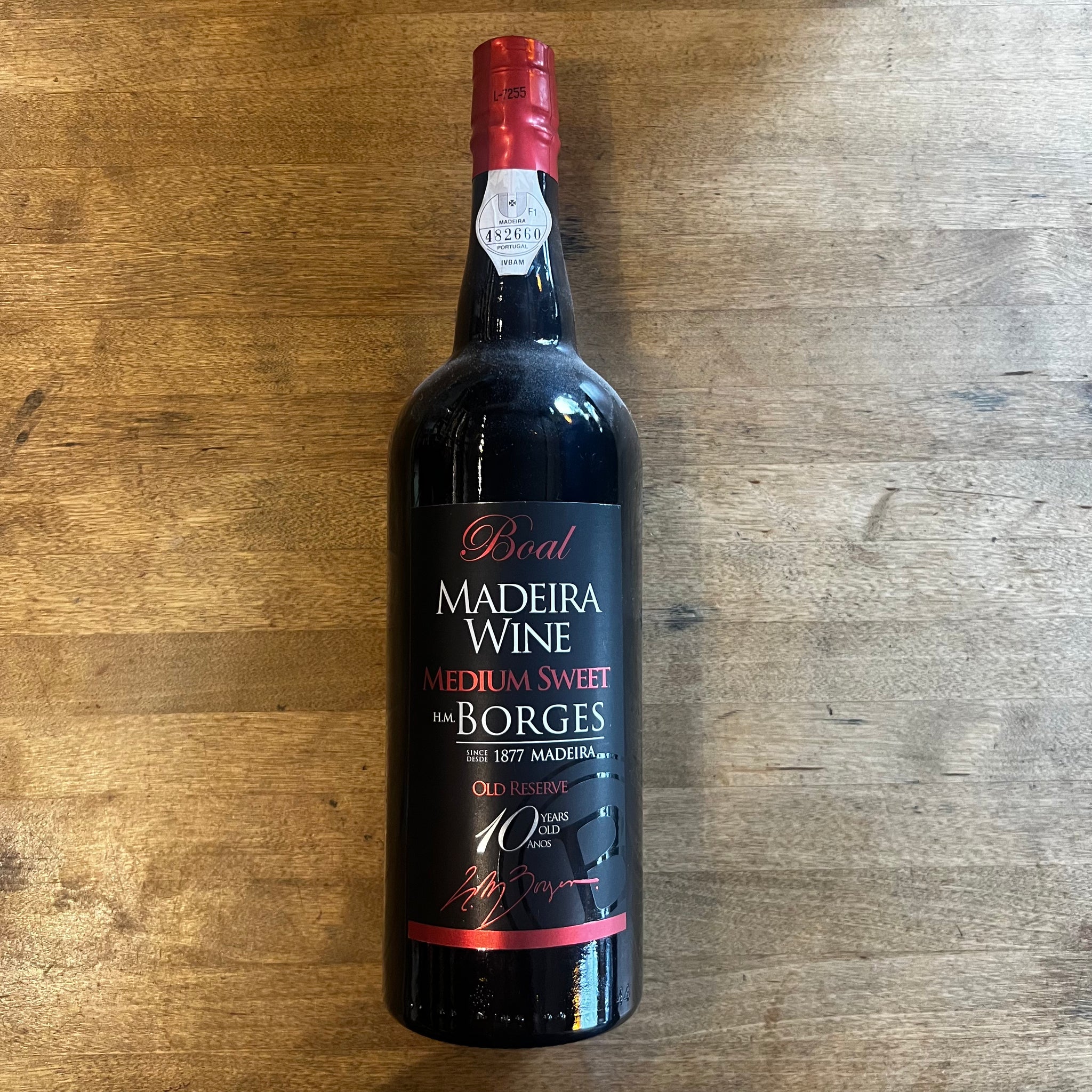 Boal 10 Year Old, Medium Sweet Madeira, H M Borges, Portugal