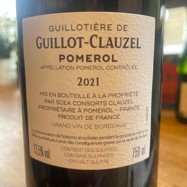 Pomerol Guillotière De Guillot-Clauzel 2021