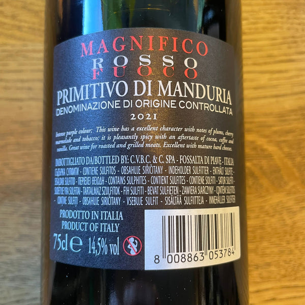 Magnifico, Primitivo, 2021, Italy (v)