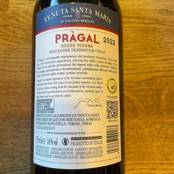 Pragal 2022 Tenuta Santa Maria Italy (o) (v)