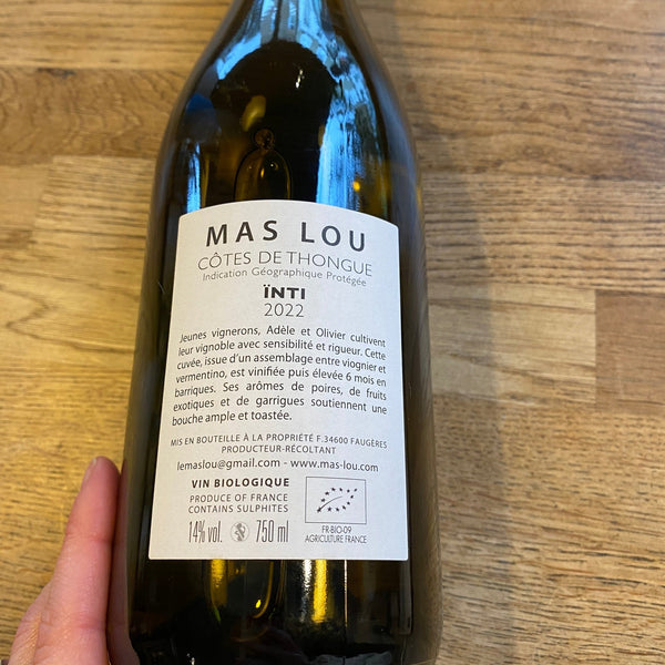 Biodynamic White, 2022, Mas Lous ÏNTI, France - Vindinista