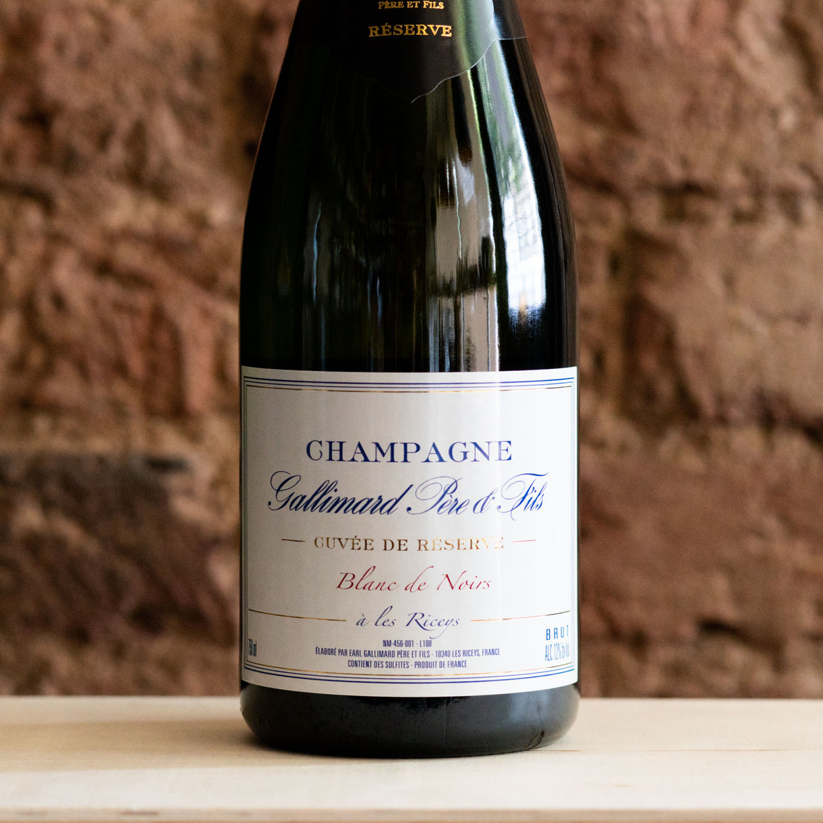 Cuvee de Reserve Blancs de Noirs Champagne NV Gallimard France   Vindinista