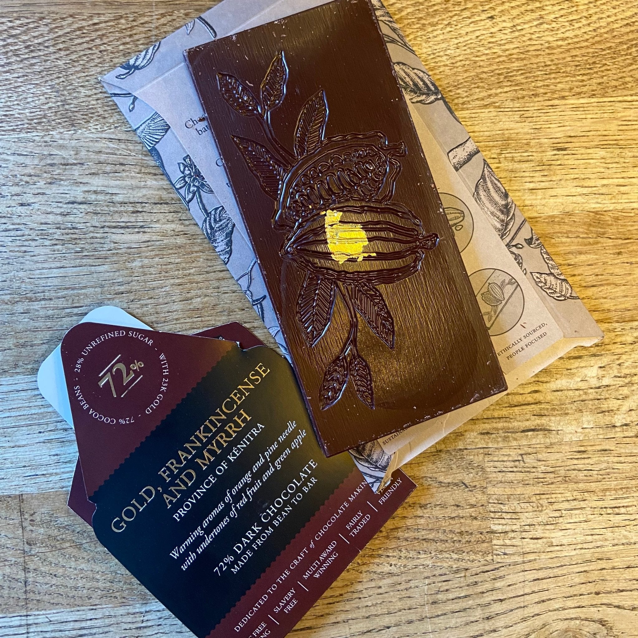 Gold, Frankincense and Myrrh Chocolate - Vindinista