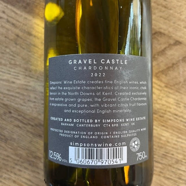 Gravel Castle Chardonnay 2022, Simpsons, England - Vindinista