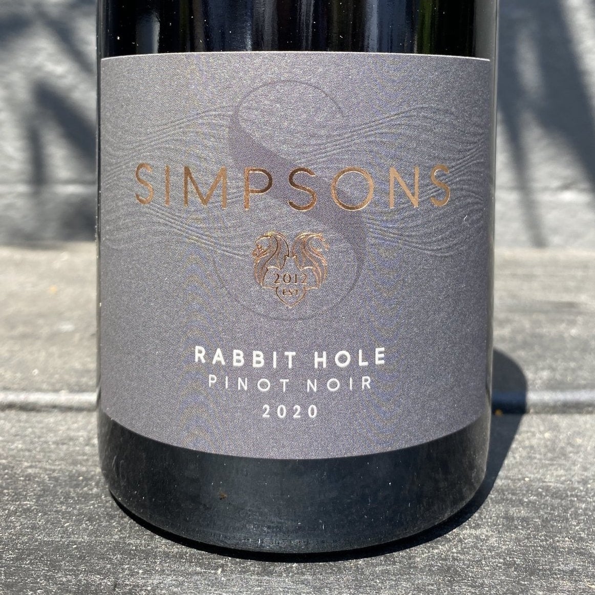 Rabbit Hole Pinot Noir 2020, Simpson's Estate, England.