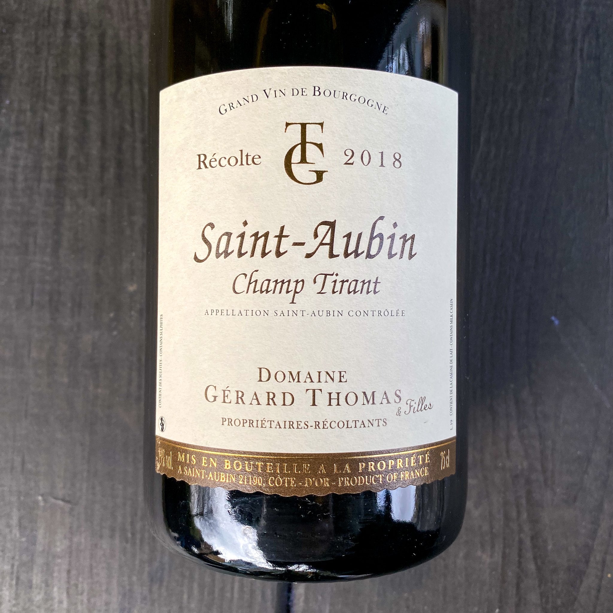 Saint-Aubin 'Champ Tirant' 2018, Gerard Thomas et Filles, France - Vindinista