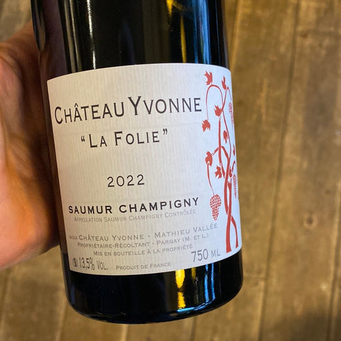 Saumur Champigny, La Folie, Chateau Yvonne, 2022, France - Vindinista