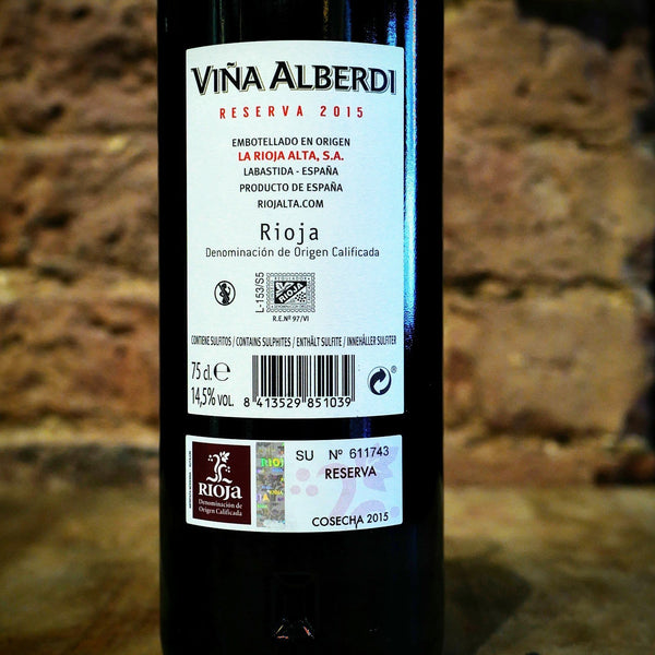 Viña Alberdi Reserva 2015, La Rioja Alta, Spain - Vindinista